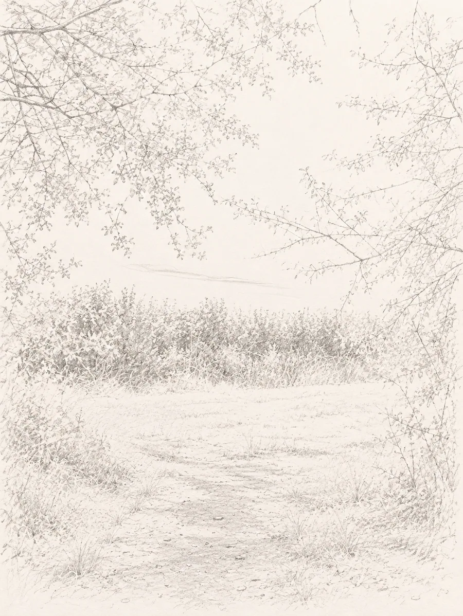 Illustrated walking direction for step 15 of the Bibury walk