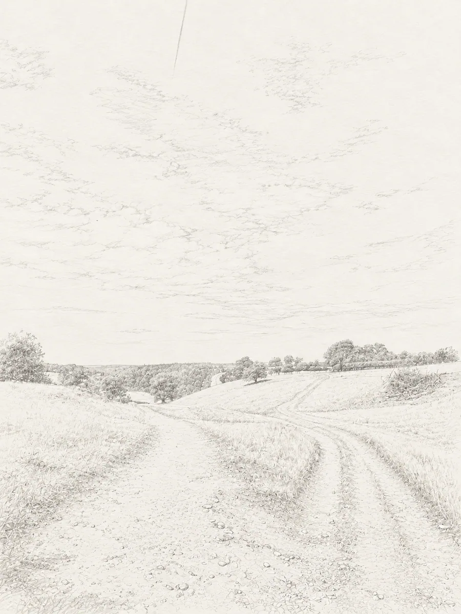 Illustrated walking direction for step 18 of the Bibury walk