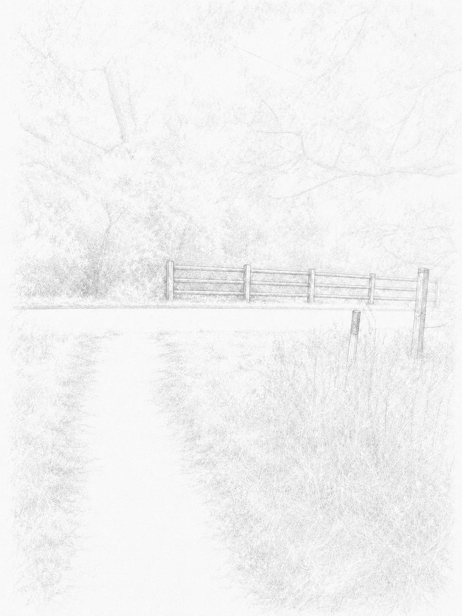 Sketch of the metal gate at the field edge